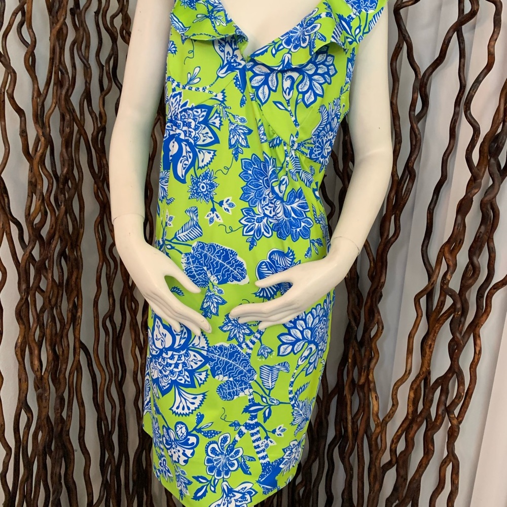 New Gretchen Scott Fling Fancy Glorious Lime Dress